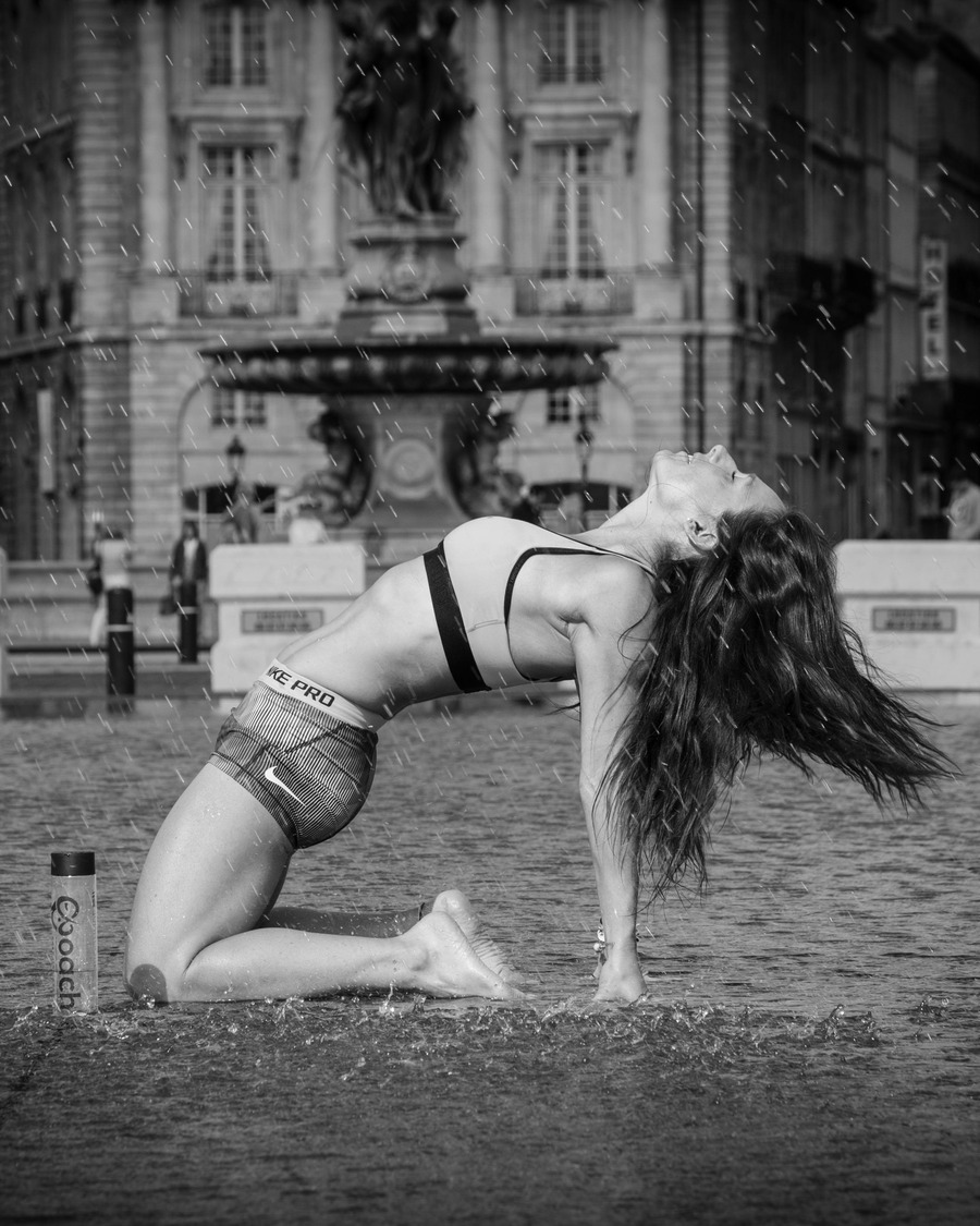Emy, portrait en noir et blanc